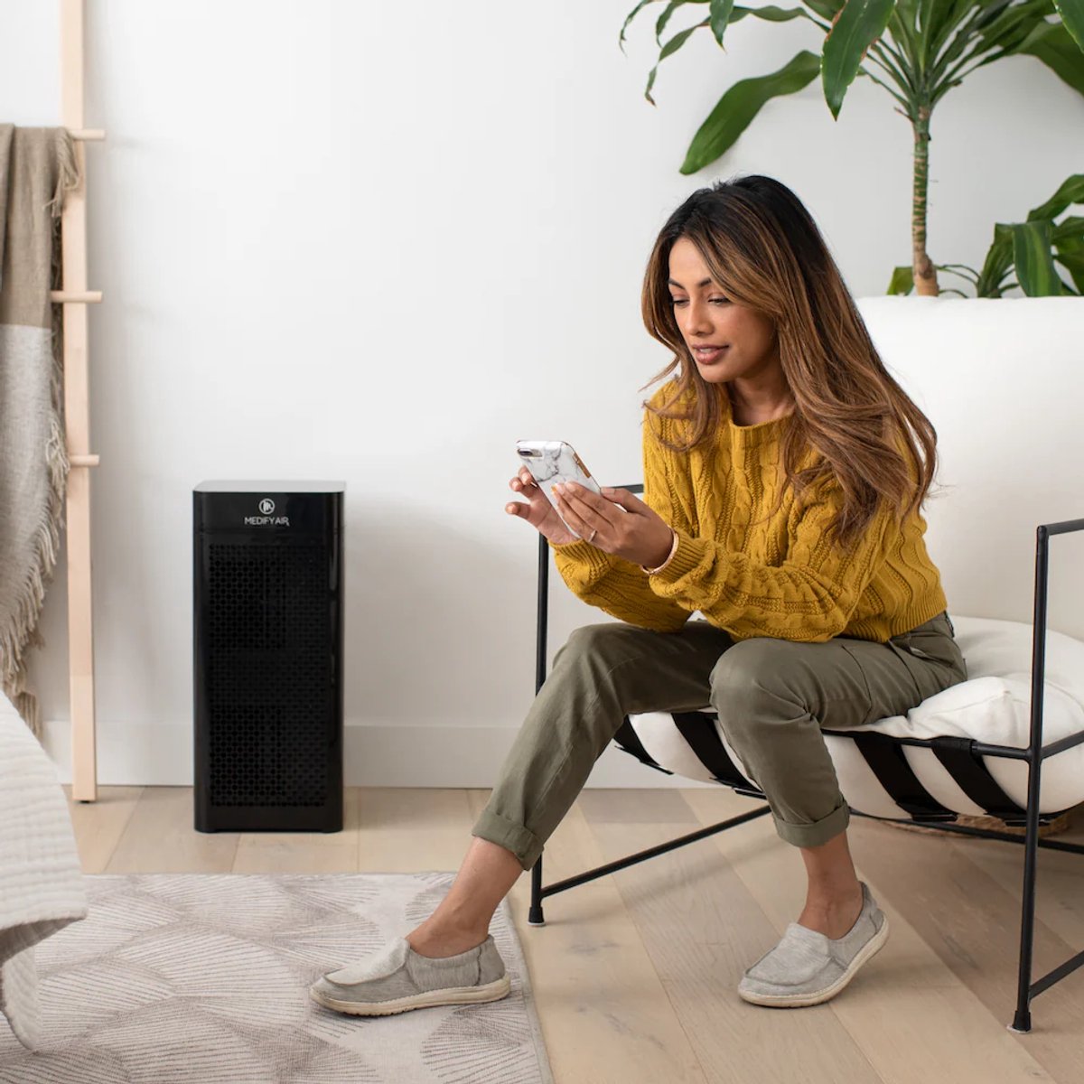 Medify Air MA-40 Luchtreiniger – 288 m³/u Air Purifier – HEPA H13 Filter & Touchscreen – Nachtmodus – Luchtfilter tegen Hooikoorts, Allergieën & Huisstofmijt – Zwart – foto 8