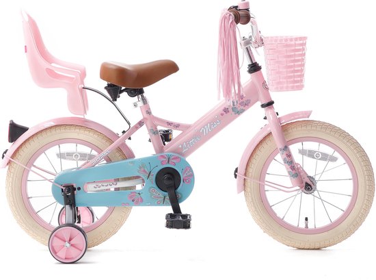 storting het formulier Veronderstelling Popal Little Miss - Kinderfiets - Meisjes - Roze - 14 Inch | bol.com