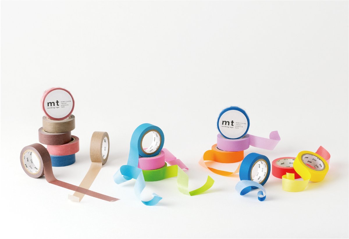 Washi Tape Groen / Geel- 7 meter x 1,5 cm. - MT Masking Tape Matte Yellowgreen — afbeelding 4