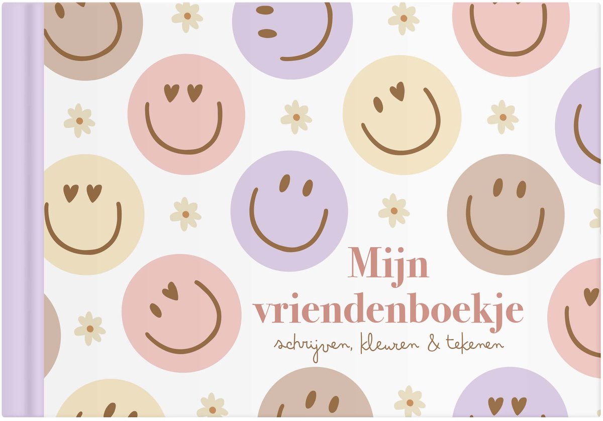 Vriendenboekje meisje | Vriendenboekje smiley | kleuren en tekenen | Writemoments