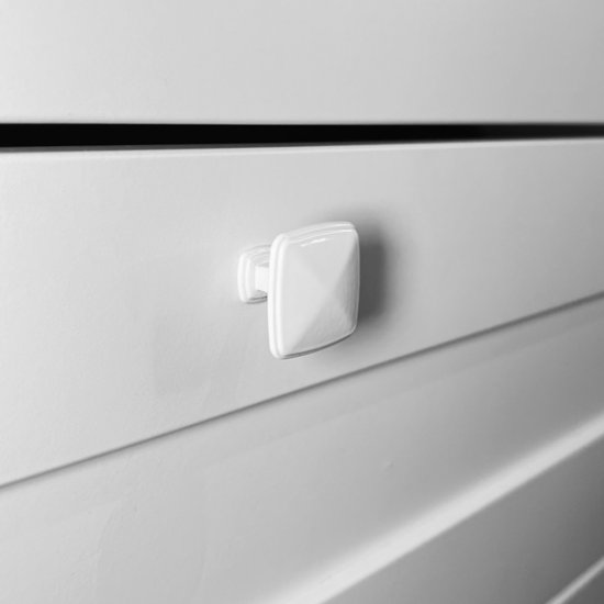 Bouton de meuble en acier inoxydable Wit – ''Helsinki'' – Haute qualité – Bouton d'armoire, Bouton de porte, Bouton de meuble – Incl. Vis