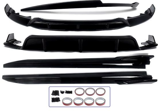 Spoiler Avant Pour BMW X6 F16 Sport (2015-2019) - ABS Noir Brillant - Style Sport, Aérodynamique, Protection - 4