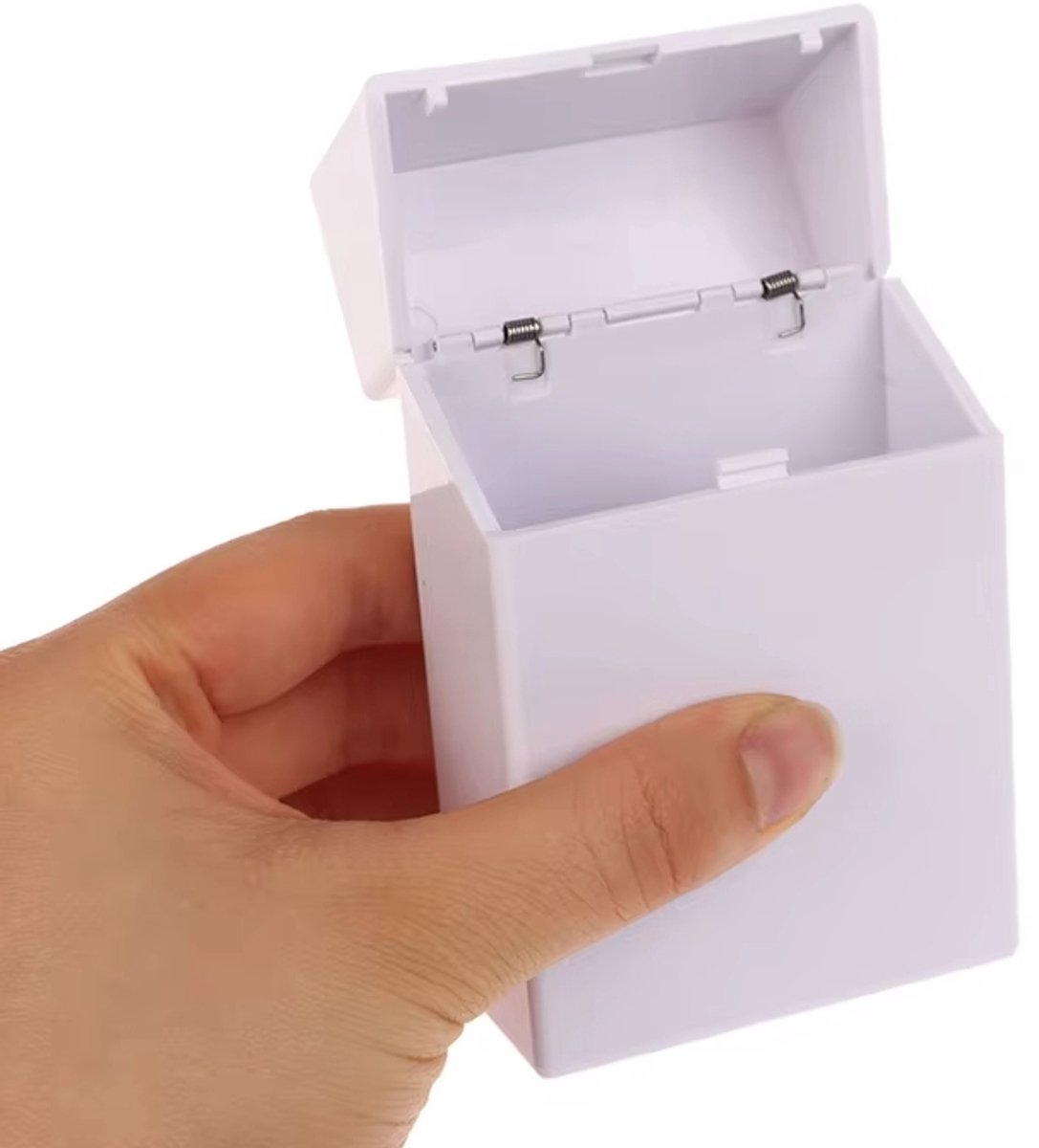 Actie4you® - Sigaretten Box - Stijlvolle Sigarettendoos Van Kunststof - Sigarettendoosje - Sigarettenhouder - Waterdicht - Druk Opening - 20 Sigaretten – Wit