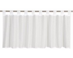 Elbersdrucke Bistro Gordijn Effecto 48x140 cm wit transparant