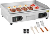 Bol.com Elektrische Bakplaat – Elektrische BBQ – Elektrische Grillplaat – Bakplaat voor Gourmetten – Elektrische Bakplaat voor 2... aanbieding