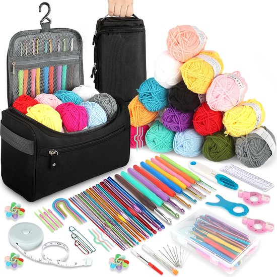Clover Amour Haaknaalden Set - 2 t/m 6 mm - Ergonomisch en fijne aluminium haakpunten