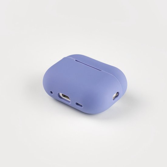 Hoesje voor de AirPods Pro 2 in de kleur Lavendel - TCH - Beschermhoes - Siliconen - Case - Soft case