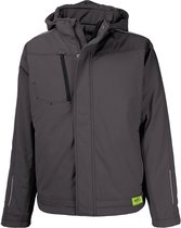 TMG KULT WORKER SOFTSHELL WINTER Softshell Werkjas HEREN Veiligheidsjas Grijs - Winddicht - 3M Reflecterend - Wintervoering