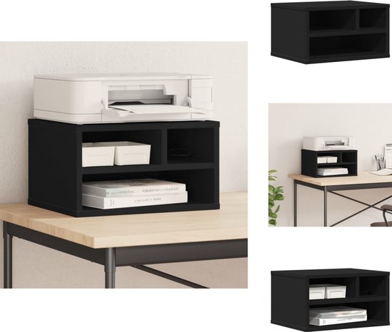 Supporto Per Stampante VidaXL – Bianco 40x32x22,5 Cm – In Legno Multistrato – Organizzatore Ufficio E Libreria – Facile Da Montare