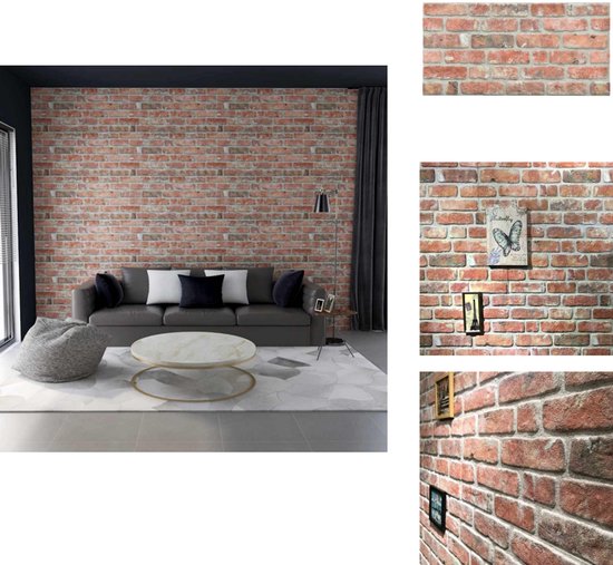 3D-wandpanelen, zelfklevende wandstickers, baksteen, waterdicht, pvc
