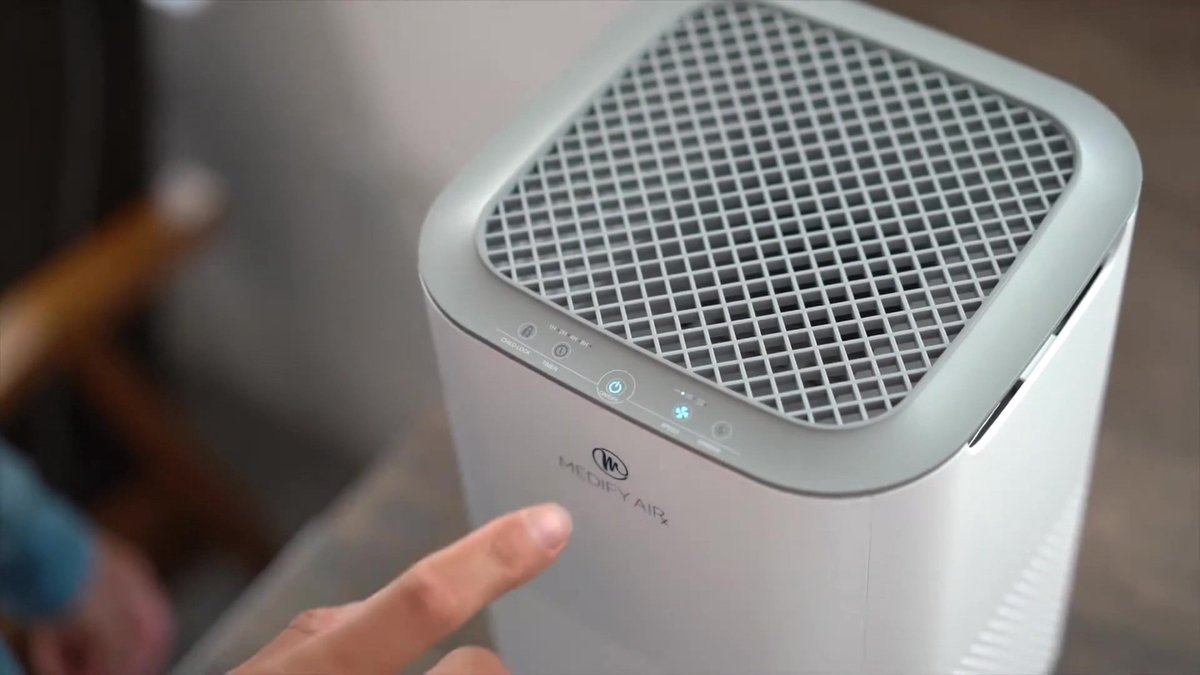 4 X Vibrix PureFlow30 Luchtreiniger - 180m3/u - Air Purifier Met Ionisator Hepa Filter Koolstof Filter Luchtfilter Tegen Stof Hooikoorts Aller