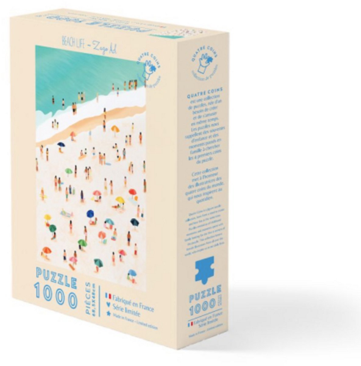 La Petite Epicerie 1000 Stukjes PUZZLE "BEACH LIFE" 735g 68x48cm kinderen en volwassenen