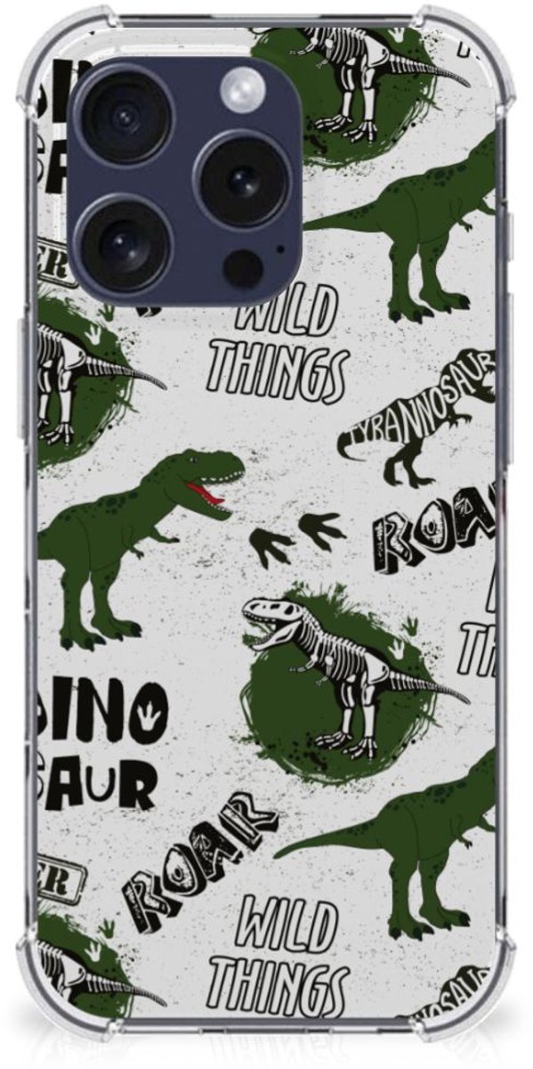 Case Anti-shock voor iPhone 16 Pro Dinosaurus