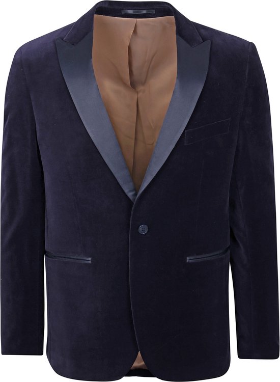 Blazer De Smoking Adapté Velours Marine