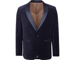 Suitable Smoking Blazer Velvet Donkerblauw (navy) blazer