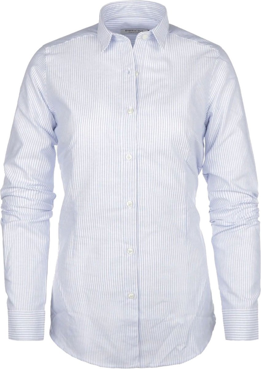 Steppin' Out Blouse Lauren Strepen Lichtblauw - Maat XS - Heren