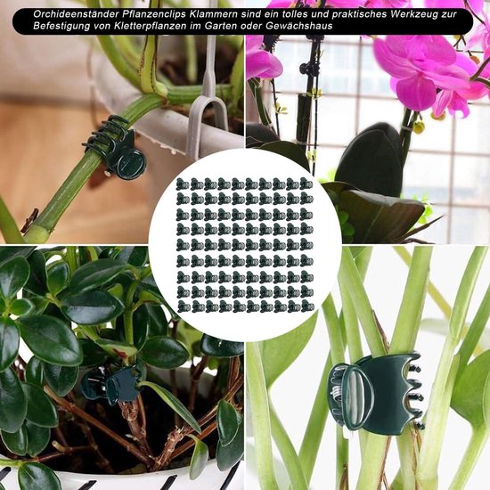 Egoods - Plantenclips voor orchideeën en verstelbare plantenbinders - 230 stuks