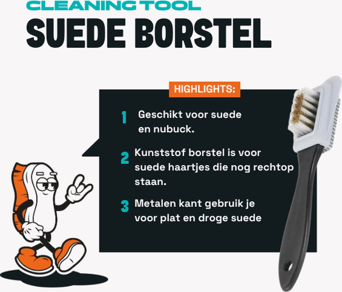 Kaps Nubuck Suede Care Verzorgingsproduct voor nubuck en suède, met aanbrengspons, 7 kleuren., 118 - Zwart