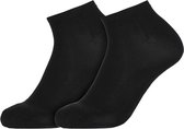 Bonnie Doon Bamboe Sneakersokken Heren Zwart maat 40/46 - 2 paar - Licht, Ademend, Soepel - Zeer Comfortabel en Zacht - Zakken niet af - Korte sokken - Bamboo Viscose Rayon - Antibacteriële Werking - Milieubewust - Black - OL0420992.101