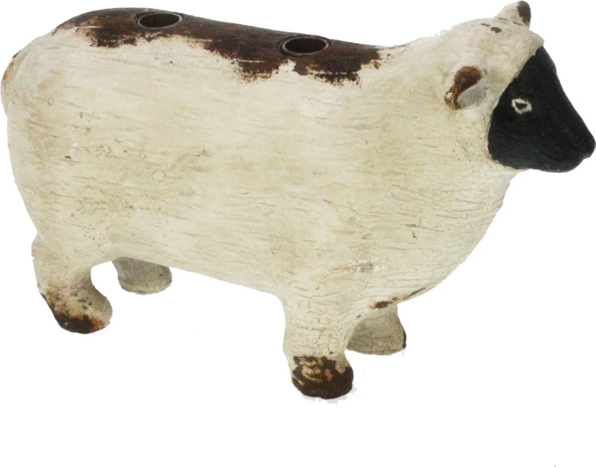 Meander Kandelaar schaap, 18x6x12 cm Zie foto