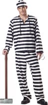 Joya Kids® Costume Rayé Crooks | Déguisement de prisonnier | Costume Homme | Bandit | Déguisements | Costume de carnaval | Hommes | Taille XL