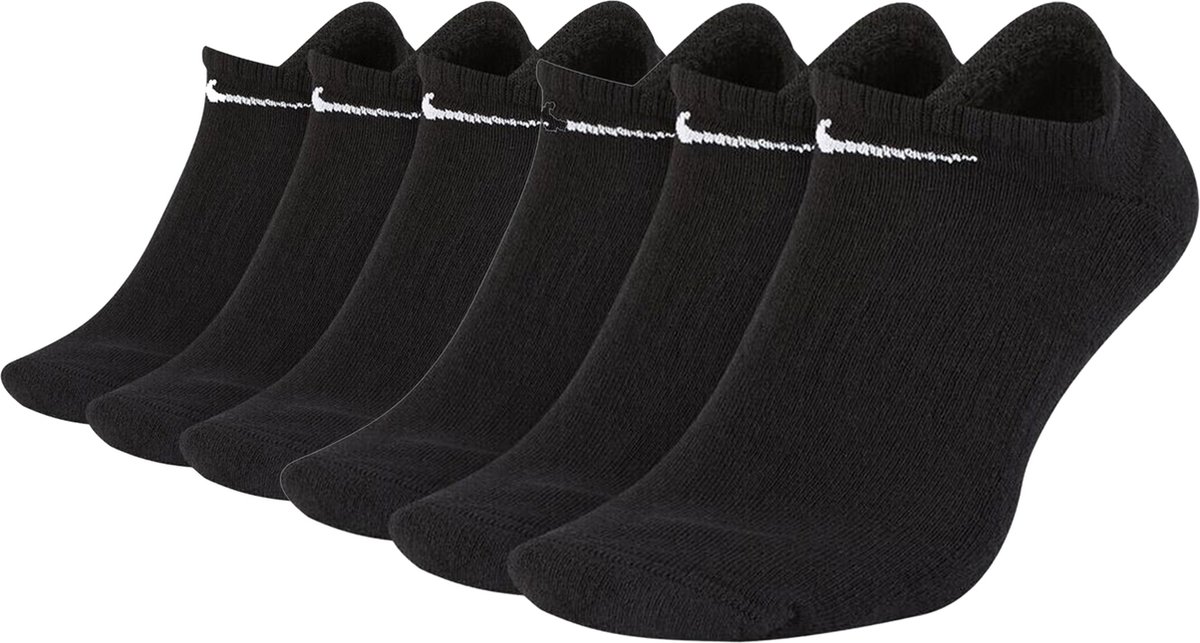 SOKKEN 6 paar Nike Everyday Cushioned No Show sokken SX7673 Zwart