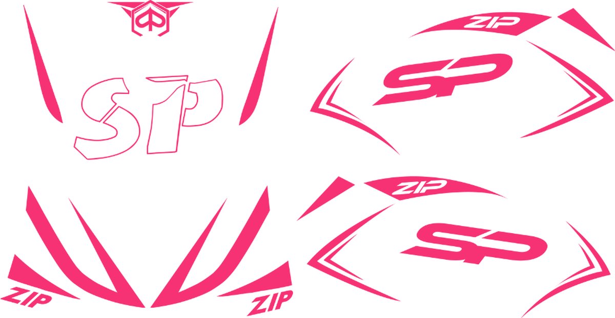 Stickerset Special Zip SP - Roze