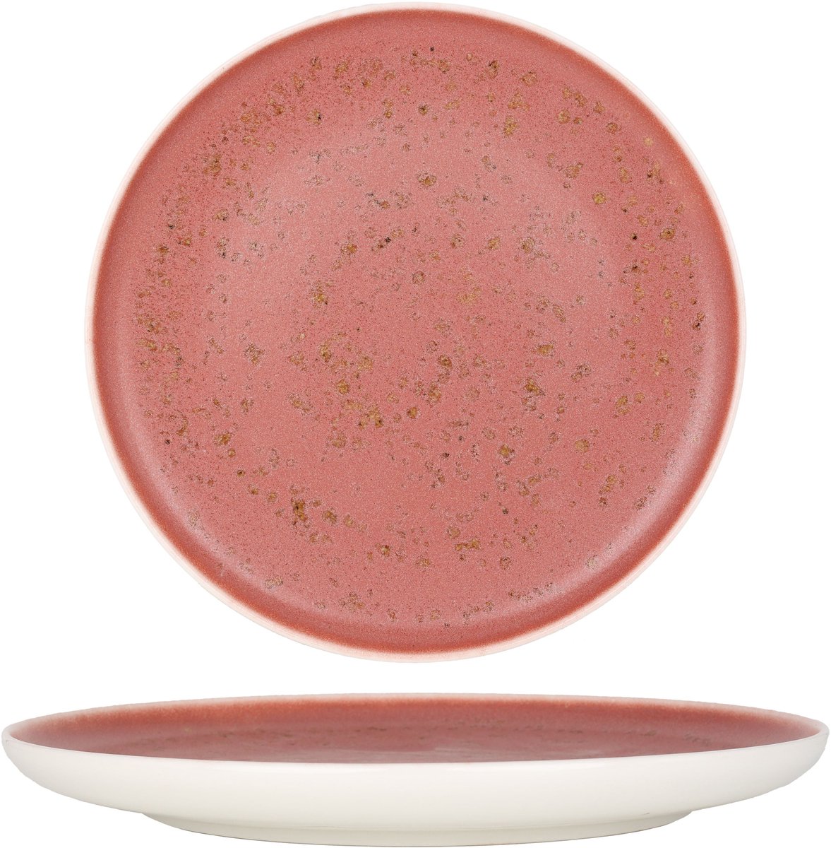 Rinart Dinerbord - Rosa - Porselein - 25 cm - set van 6