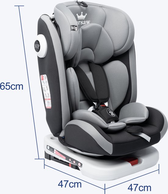 Kinderstoel auto - Kinderstoelen - peuter - baby - 9 tot 36KG - 0 tot 12 jaar - 360° — afbeelding 3