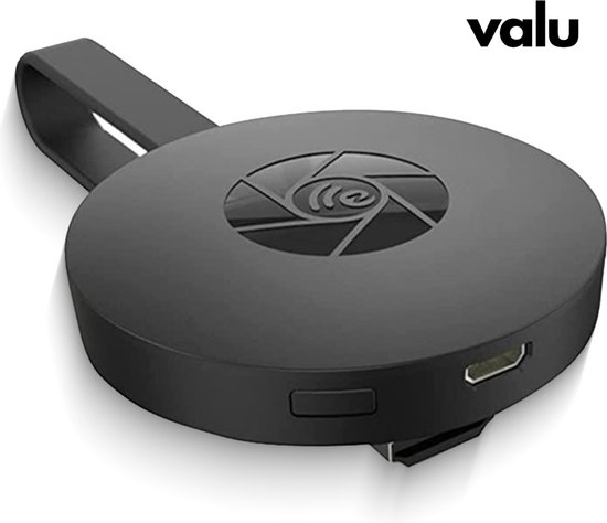 Valu - Full HD- Smart HDMI Dongle - Draadloos tv kijken - WIFI Receiver Voor Android, Google en IOS - App Streaming -Grijs