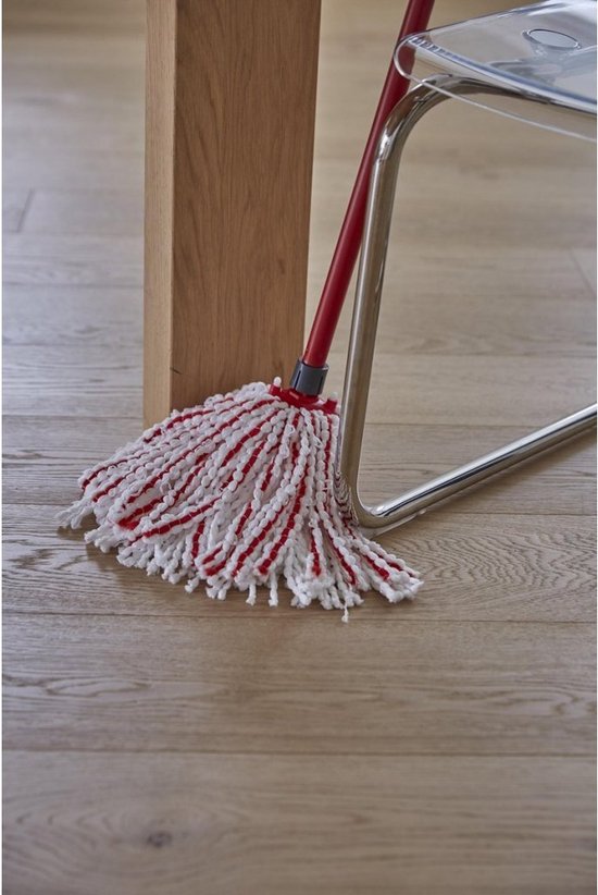 Vileda SuperMocio Microfiber&Power Vervanging - 1 per verpakking - Geschikt voor alle franjemopsystemen van Vileda