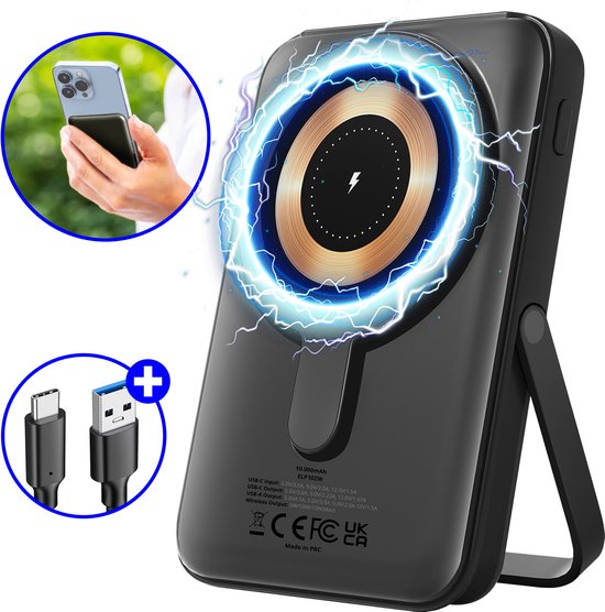 EifelBerg - MagSafe Powerbank 10000 mAh - USB-C - USB-A - EifelBerg® - €25,95