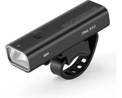Rockbros Voorlamp - Fietslamp - Fietsverlichting - 800 Lumen - Compact - USB oplaadbaar - Multifunctioneel - Waarschuwing speaker - LED - Zwart