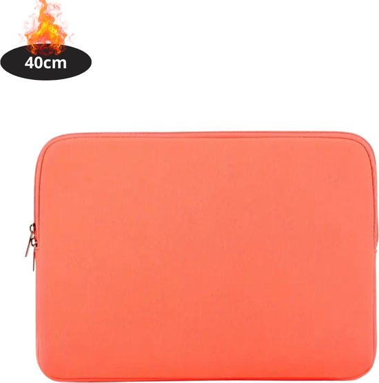 Sacoche pour ordinateur portable Livano résistante aux rayures - Housse pour ordinateur portable - Sac à dos - Sac à bandoulière - Sac de bureau - Femme et homme - 15 pouces - Oranje