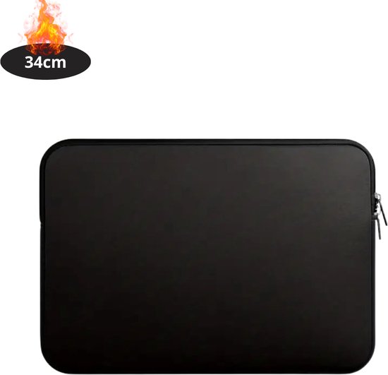 Sacoche pour ordinateur portable Livano résistante aux rayures - Housse pour ordinateur portable - Sac à dos - Sac à bandoulière - Sac pour ordinateur portable - Sac de bureau - Femme et homme - 13 pouces - Zwart