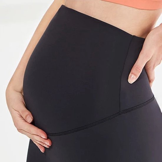 Wow Peach - Zwangerschaps Yoga Legging - Maternity Support Legging - Zijzak - Stretch - Soepel - Zwart - XL — afbeelding 3