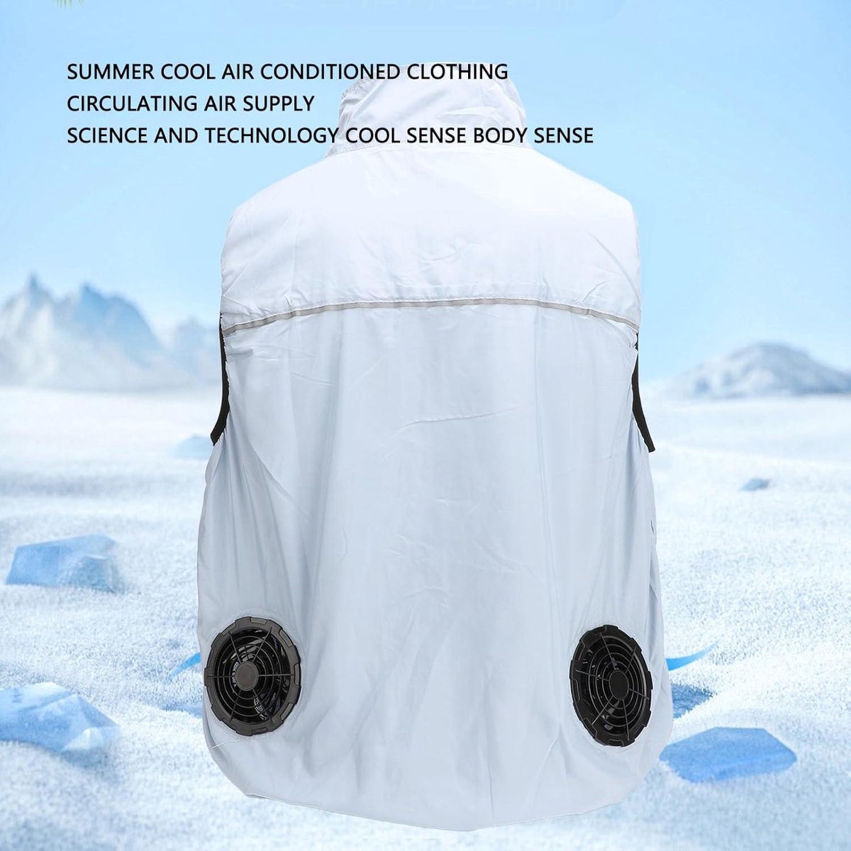 Body Cooling Vest 3 Niveaus Verstelbare Airconditioning Kleding Koeljack met Ventilatoren voor Warm Weer Work Cool Vest (S