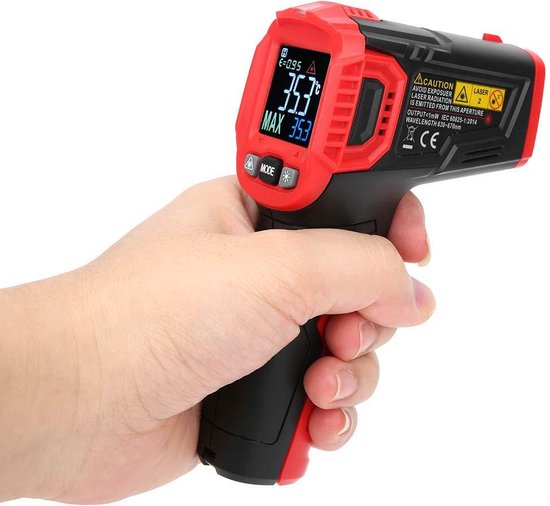 Industriële Contactloze Digitale Thermometer met LED-display -30