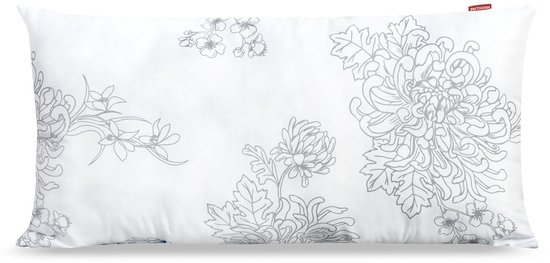 Kussen 80x40 cm anti-allergisch microvezel bedrukt siliconen