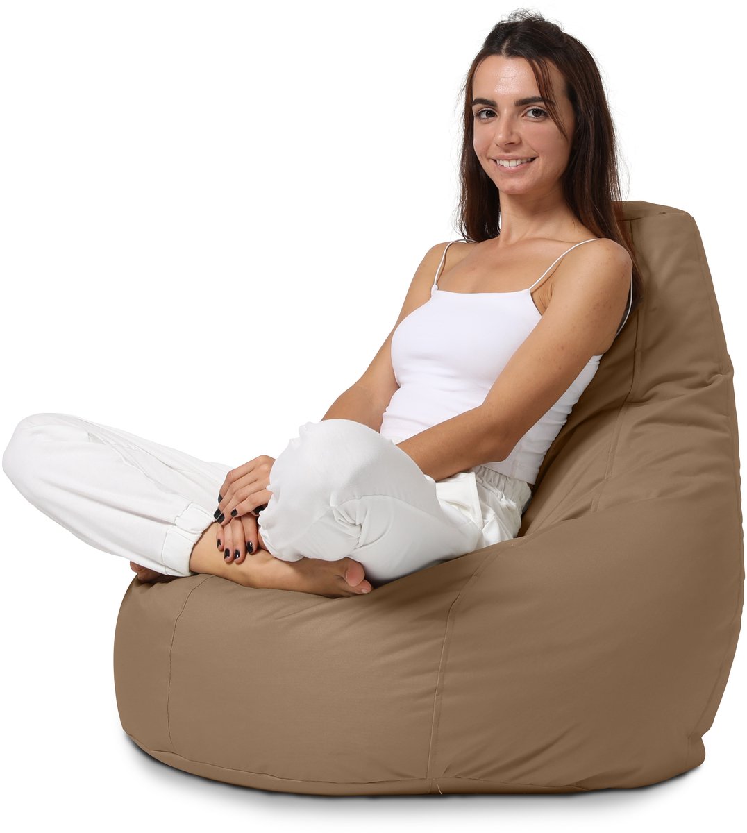 Xoft Living - Teardrop Zitzak - Mokka Bruin - Waterafstotend