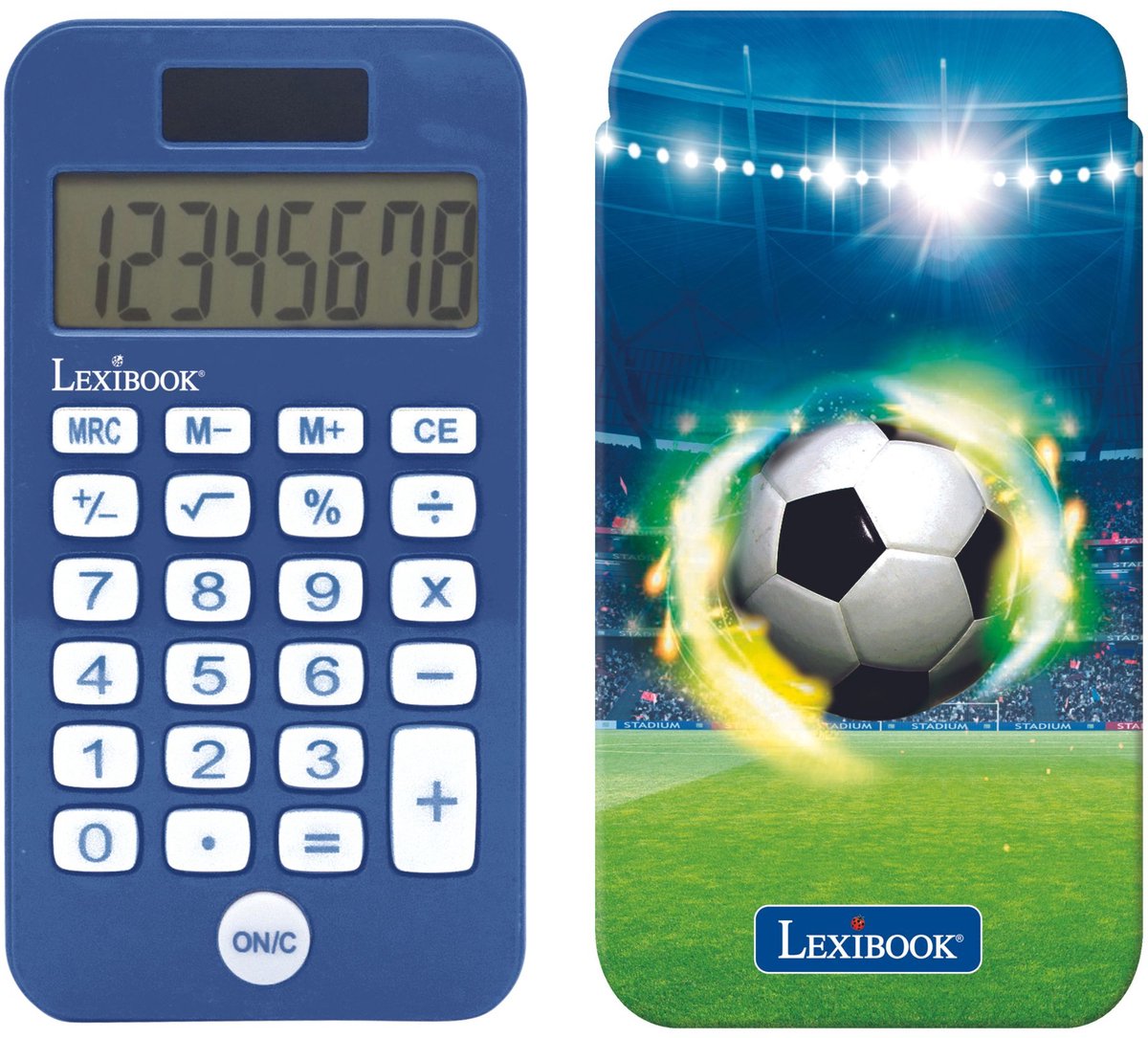 Soccer 8-digit rekenmachine met bescherming hoes