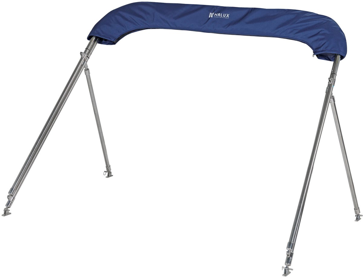 NALUX RVS Biminitop 2 bogen - Hoogte 110 cm -Breedte 130-150 cm
