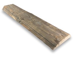 Halfronde Barnwood balk 100 x 24 cm - Robuuste boomstam plank - Boomstam plank - Houten plank - Plank muur