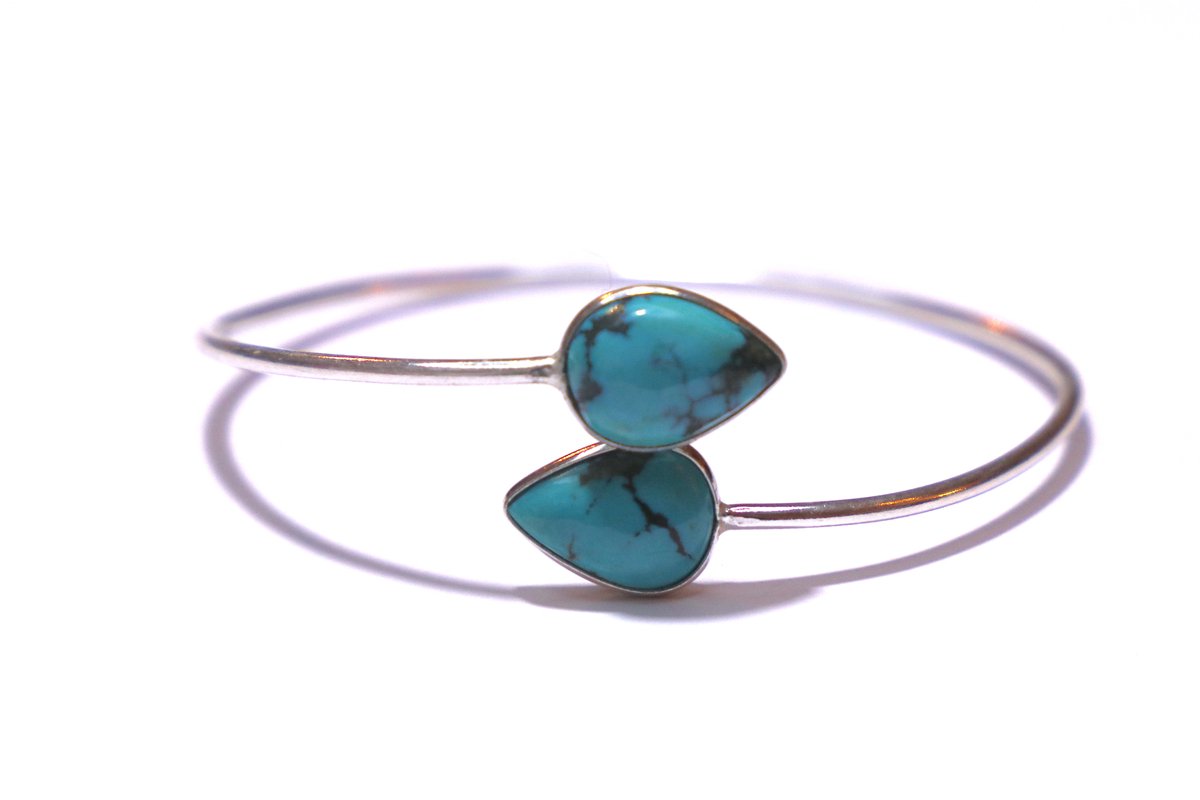 Turquoise Pear armband