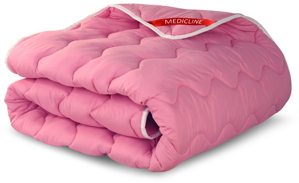 Quilt 220x240 cm all-year anti-allergisch microvezel roze siliconen