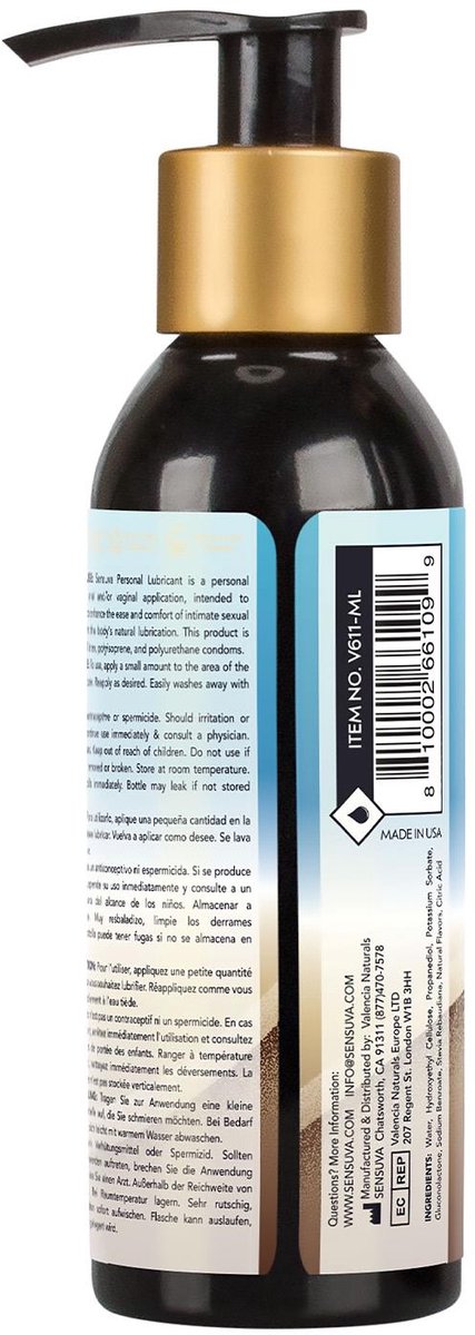 Goedkoopste Sensuva - Natural Waterbasis Glijmiddel Exotische Kokosnoot 125 ml