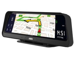 Dashcam voor Auto - 10” Android 8.1 Dashcam - IPS Touchscreen - ADAS Rijhulp - GPS Navigatie - WiFi - Dual Camera 1080P - Parkeermodus - G-Sensor - 4G 15m Camera aan de Achterkant - Zwart