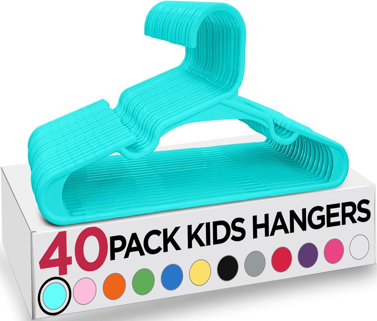 Candala Kids Fluwelen Kleerhangers (Set van 40) (Wintertaling, Pak van 40)