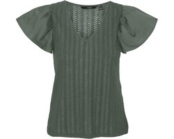 VERO MODA - VMNAJA SS V-NECK TOP JRS GA - Dames - Blouses