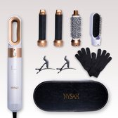 Nysah® 5 in 1 Airstyler-Föhnborstel & Krulborstel - Krultang 5 in 1 Multistyler - Hairwrap - Haarstyler